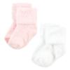 Hudson Baby Unisex Baby Cotton Rich Newborn and Terry Socks, Pink Heart, 12-24 Months view 3