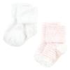Hudson Baby Unisex Baby Cotton Rich Newborn and Terry Socks, Pink Heart, 12-24 Months view 4