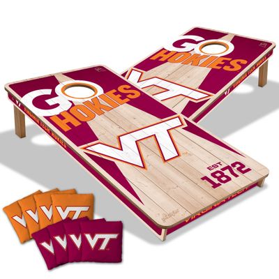 YouTheFan NCAA Virginia Tech Hokies 2 x 4 All Wood Cornhole