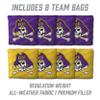 YouTheFan NCAA East Carolina Pirates 2 x 4 Professional Wood Cornhole Game with Logo Bags view 4