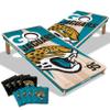 YouTheFan NFL Jacksonville Jaguars 2 x 4 Professional Wood Cornhole Game with Logo Bags view 1