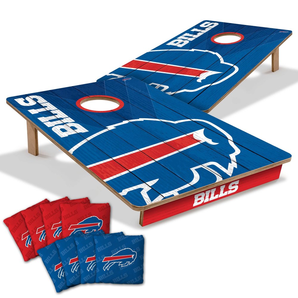 YouTheFan NFL Buffalo Bills 2 x 3 Wood Cornhole Game with Logo Bags