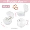 Framendino, 40 Pack Plastic Ring Boxes Jewelry Storage with Foam for Rings Earrings view 2