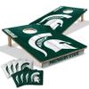 YouTheFan NCAA Michigan State Spartans 2 x 3 Wood Cornhole Game with Logo Bags view 1