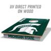 YouTheFan NCAA Michigan State Spartans 2 x 3 Wood Cornhole Game with Logo Bags view 2