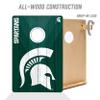 YouTheFan NCAA Michigan State Spartans 2 x 3 Wood Cornhole Game with Logo Bags view 3