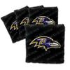 YouTheFan Officially-Licensed NFL Baltimore Ravens Set of 4 Cornhole Bags - All Weather Regulation 6 x 6 Size - 16oz Weight - Designed in USA view 1