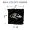 YouTheFan Officially-Licensed NFL Baltimore Ravens Set of 4 Cornhole Bags - All Weather Regulation 6 x 6 Size - 16oz Weight - Designed in USA view 3