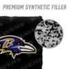 YouTheFan Officially-Licensed NFL Baltimore Ravens Set of 4 Cornhole Bags - All Weather Regulation 6 x 6 Size - 16oz Weight - Designed in USA view 4