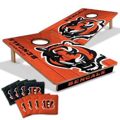 YouTheFan NFL Cincinnati Bengals 2 x 3 Wood Cornhole Game with Logo Bags
