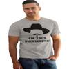 Absurd Ink I'm Your Huckleberry Doc Holliday T-Shirt (US, Alpha, 5X-Large, Regular, Regular, Sports Grey) view 2