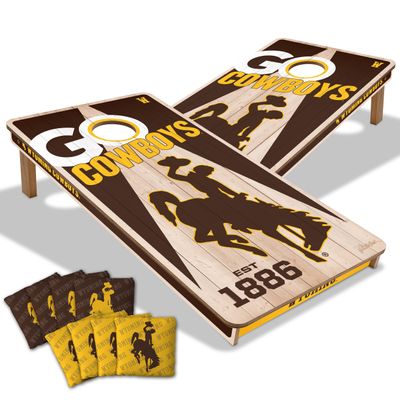 YouTheFan NCAA Wyoming Cowboys 2 x 4 All Wood Cornhole
