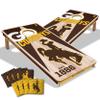 YouTheFan NCAA Wyoming Cowboys 2 x 4 All Wood Cornhole view 1
