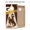 YouTheFan NCAA Wyoming Cowboys 2 x 4 All Wood Cornhole view 3