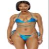 Forplay Women's Standard Punta Mita Bikini Set, Teal Wave view 1