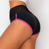 ALWAYS Booty Shorts for Women High Waisted Soft Yoga Gym Shorts Stripe Black Neon Pink S view 2