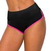 ALWAYS Booty Shorts for Women High Waisted Soft Yoga Gym Shorts Stripe Black Neon Pink S view 3