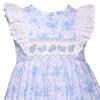 Bonnie Jean Girls 3M-6X Embroidered Smocked Panel Dress (Blue Toile, 4) view 2