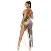 Forplay Women's Puerto Escondido Mesh Pool Skirt - Black Wave, M view 2