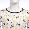 FYMNSI Mens One Piece Short Sleeve Romper Button Crotch Shirt Pajamas Bodysuit Jumpsuit Cute Bee Print Diaper Teddy Rompers Leotard Tops Undershirt Sleepwear Nightwear Age Regression Clothes Bee XL view 4