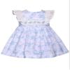 Bonnie Jean Girls 3M-6X Embroidered Smocked Panel Dress (Blue Toile, 12M) view 3