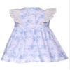 Bonnie Jean Girls 3M-6X Embroidered Smocked Panel Dress (Blue Toile, 12M) view 4