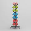 SOYDAN Large Rolling Yoga Mat Rack, Metal Foam Roller Storage Holder with Wheels, Home Gym Sports Equipment Organizer, Easy to Install/Black/7 Tier view 4