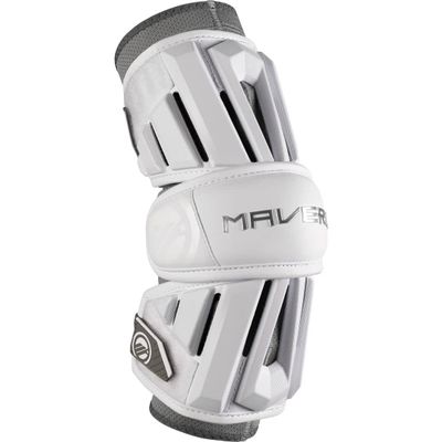 Maverik Max Lacrosse Arm Guards (Large), White