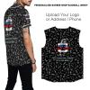 Custom Barber Smocks Personalized Salon Hair Stylist Baseball Jersey Shirts, Barbers Jacket for Men, Barbershop Logo Uniform view 2