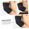Gatuida 2pcs Elbow Sleeve Compression Support for Tendonitis Relief Breathable Protective Elbow Guard for Basketball Weightlifting Sports Activities view 2