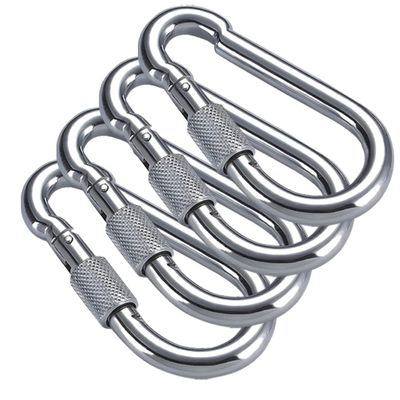 Large Spring Snap Hook Carabiner, Snap Hook Clip Heavy Duty Carabiner Clip (8MM Screw)