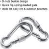 Large Spring Snap Hook Carabiner, Snap Hook Clip Heavy Duty Carabiner Clip (8MM Screw) view 2