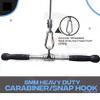 Large Spring Snap Hook Carabiner, Snap Hook Clip Heavy Duty Carabiner Clip (8MM Screw) view 4