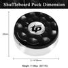 TORPSPORTS Shuffleboard Pucks, Mini Shuffleboard Puck Set, 58MM Shuffleboard Pucks Equipment for Family Fun Home Game Black&Grey view 2