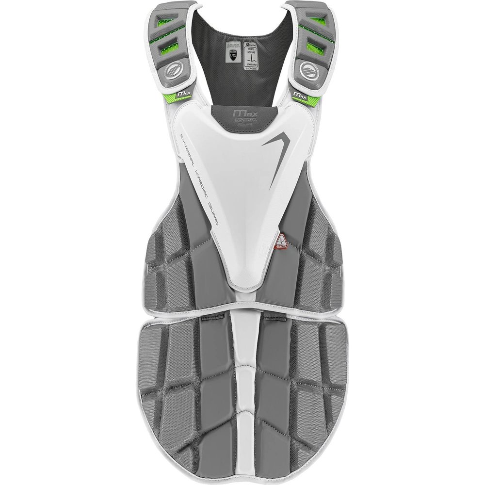 Maverik Max Lacrosse Goalie Chest Protector (X-Small), White