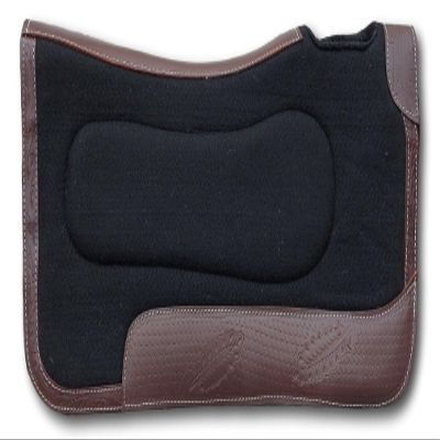 EQUIGEAR Horse Saddle PAD Western Contoured Woolen Felt Moisture Wicking Saddle Pad/Size- 32"x32" & 30"x30" BN-0982 (32"x32")