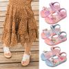 NineFit Basics Little Children Girls Summer Sandals Casual Thickened Soft Sole Bow Jelly Shoes Strap Outdoor Beach (Pink, 7.5 Toddler) view 3