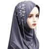 RONGXG One Piece Hijab Scarves for Women Girl Flower Muslim Hijab Islamic Head Wrap Scarves Full Cover Head Wrap Scarf view 3