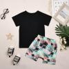 24 Month Boy Clothes Baby Toddler Summer Holiday Style Outfits Short Sleeve Top T-Shirt & Pocket Pant Green Set 2-3Y view 3