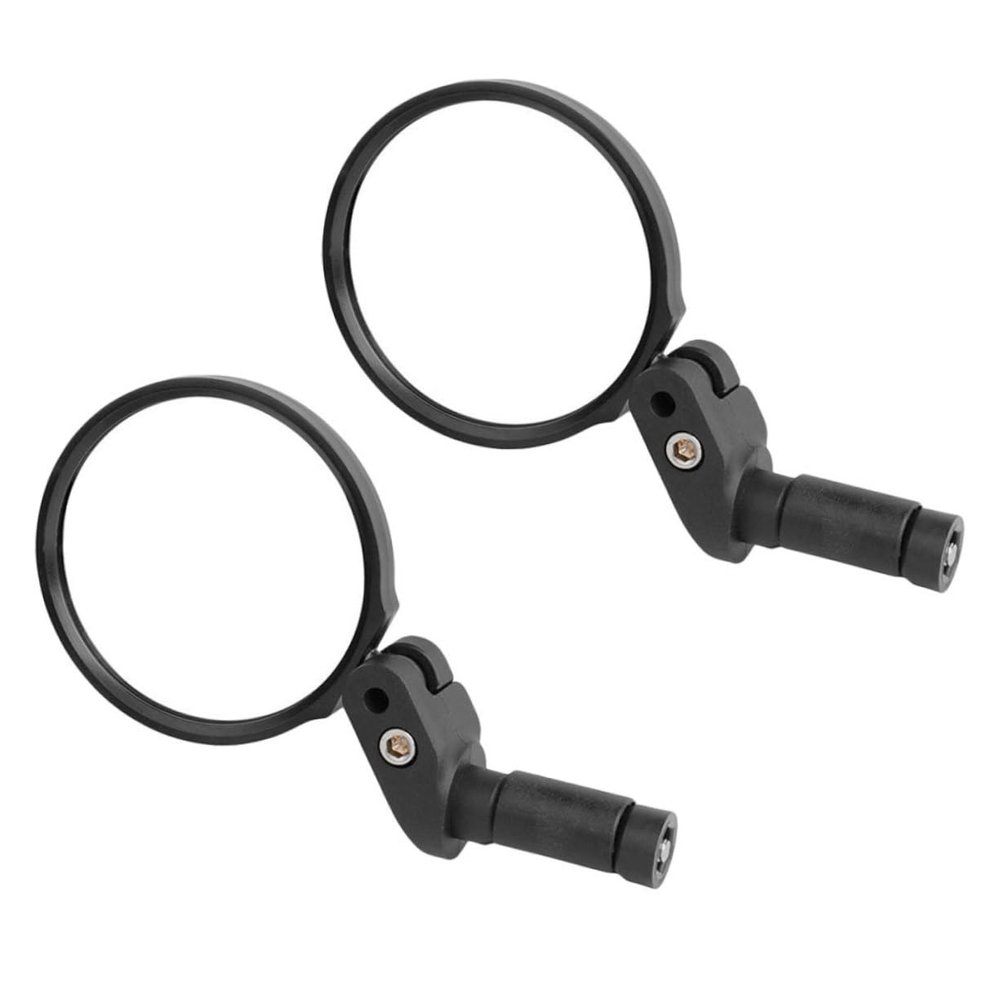 Yardwe 2pcs Bike Rearview Mirrors Handlebar Mount Convex Reflector for Mountain Bike Scooter