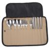 Yardwe Camping Cutlery Set Portable Nylon Utensils Organizer for Outdoor Dining Multi-functional Travel Tableware Kit with Smooth Edges for Safe Use for Picnics and Camping view 1
