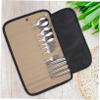 Yardwe Camping Cutlery Set Portable Nylon Utensils Organizer for Outdoor Dining Multi-functional Travel Tableware Kit with Smooth Edges for Safe Use for Picnics and Camping view 4