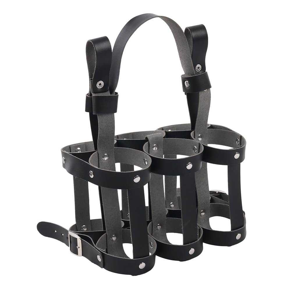 OLurkthu Beer Bottle Holder Water Bottle Bike Carrier Beverage Drink Carrier Bike Back Seat Bottle Holder, Holds Up to 6 Bottles Easy Install Easy to Use