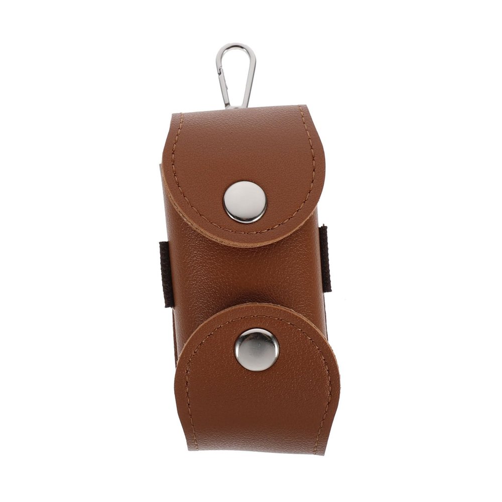 GANAZONO Practical Golf Ball Holder Bag Pu Golf Pouch with Hook and Buckle Design for Easy Storage and Transport Compact Accessory for Outdoor
