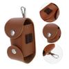 GANAZONO Practical Golf Ball Holder Bag Pu Golf Pouch with Hook and Buckle Design for Easy Storage and Transport Compact Accessory for Outdoor view 3