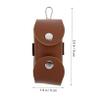 GANAZONO Practical Golf Ball Holder Bag Pu Golf Pouch with Hook and Buckle Design for Easy Storage and Transport Compact Accessory for Outdoor view 4