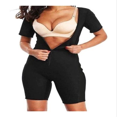 Jumpsuit, Sauna Suits For Women, Slimming Vest, Shapewear, Sweatpants, Sweating, Bodysuit, Waist Cincher For Running, Yoga, Pilates, Weightlifting Sauna Suits ( Color : Black , Size : X-Large )