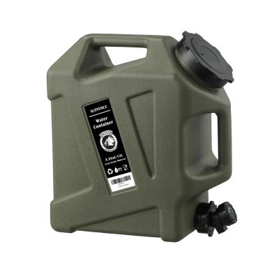 3.2 Gallon Water Jug with Spigot, BPA Free Leak-Proof Camping Water Container, Portable Emergency Water Storage for Outdoor Hiking, Camping, Home Use, Camping Essentials