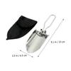 Yardwe Stainless Steel Portable Garden Shovel Sand Shovel Folding Design Edging Tool Smooth Corners Comfortable Grip view 3