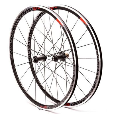 LSRRYD Road Bike Front Rear Wheels 700C V/C Brake Wheelset Carbon Fiber Hubs Aluminium Alloy Rims with Flat Spokes QR 8 9 10 11 Speed Cassette Flywheel (Color : Black Hub, Size : 700C)